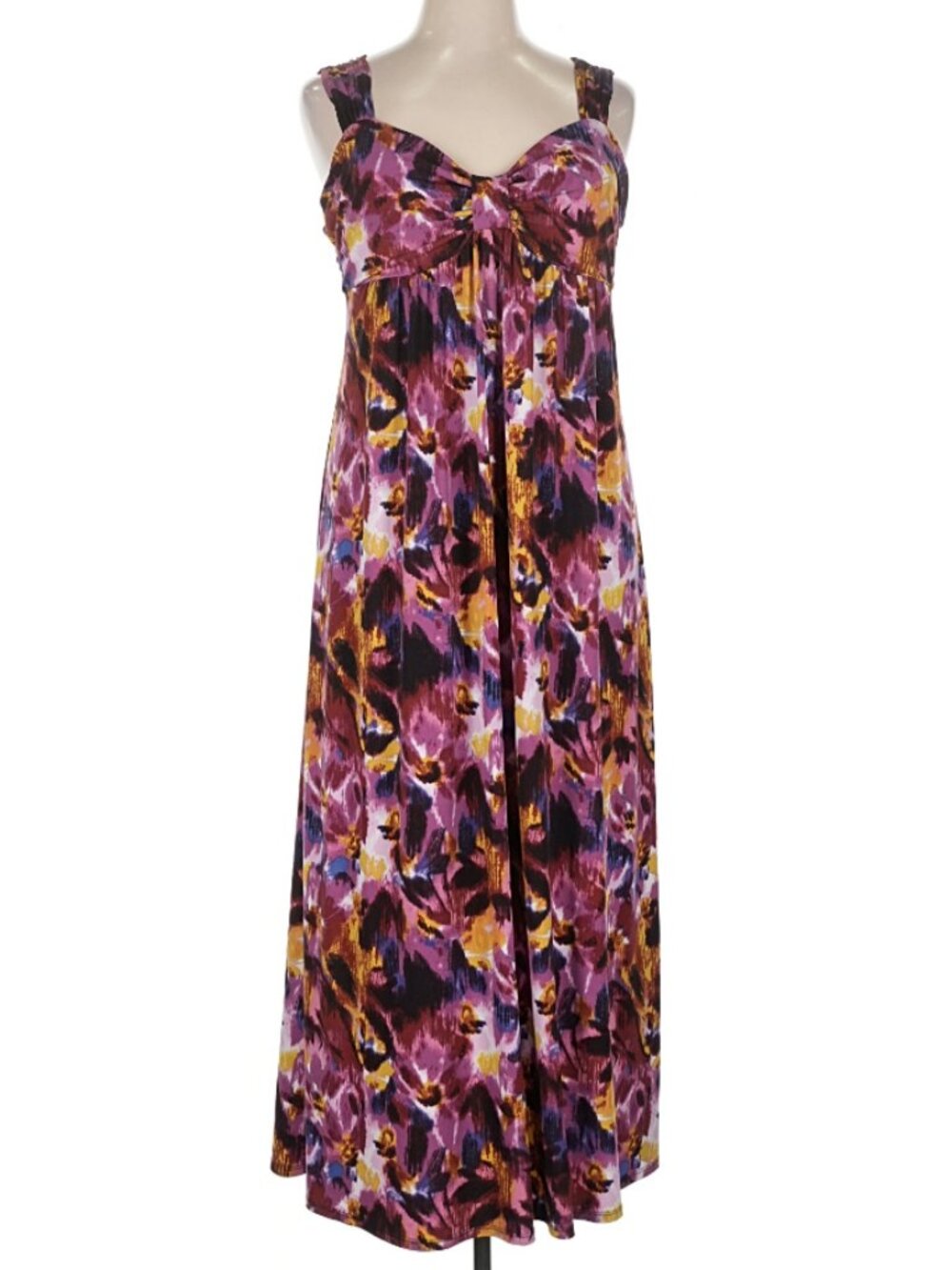 Vibrant color women's maxi dress